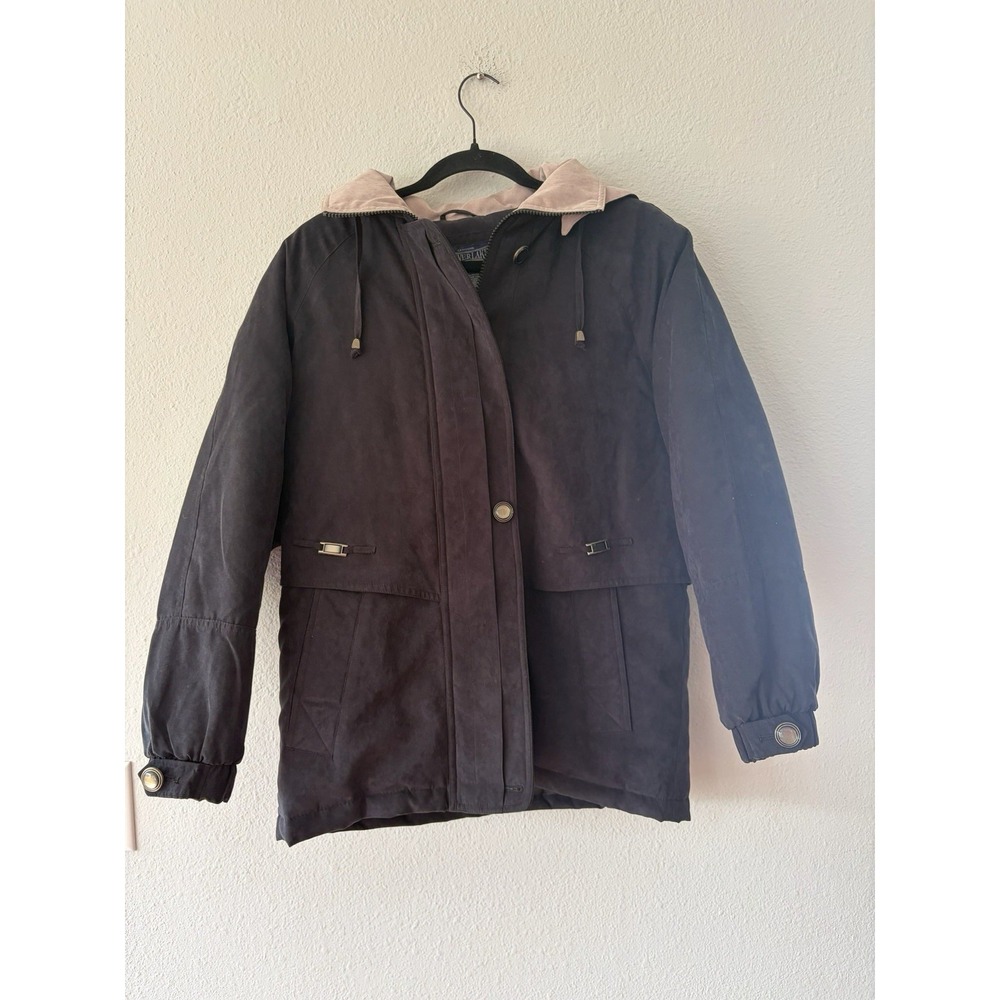 Women's Shaver Lake Mid Length Hooded Puffer Parka Jacket Black Size Small